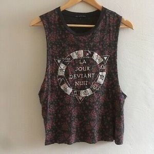 Truly Madly Deeply Zodiac Floral Muscle Tank